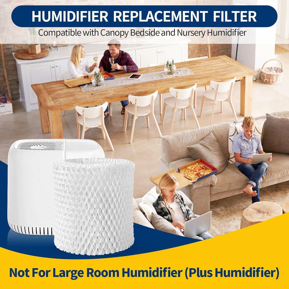 Canopy Humidifier Replacement Filter 4-Pack Wood Pulp