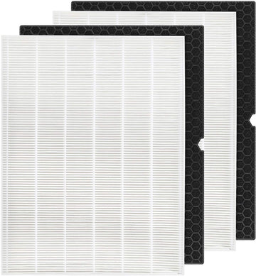 Vortaz Winix 5500-2 AM80 HEPA Filter Replacement 4 Pack Carbon