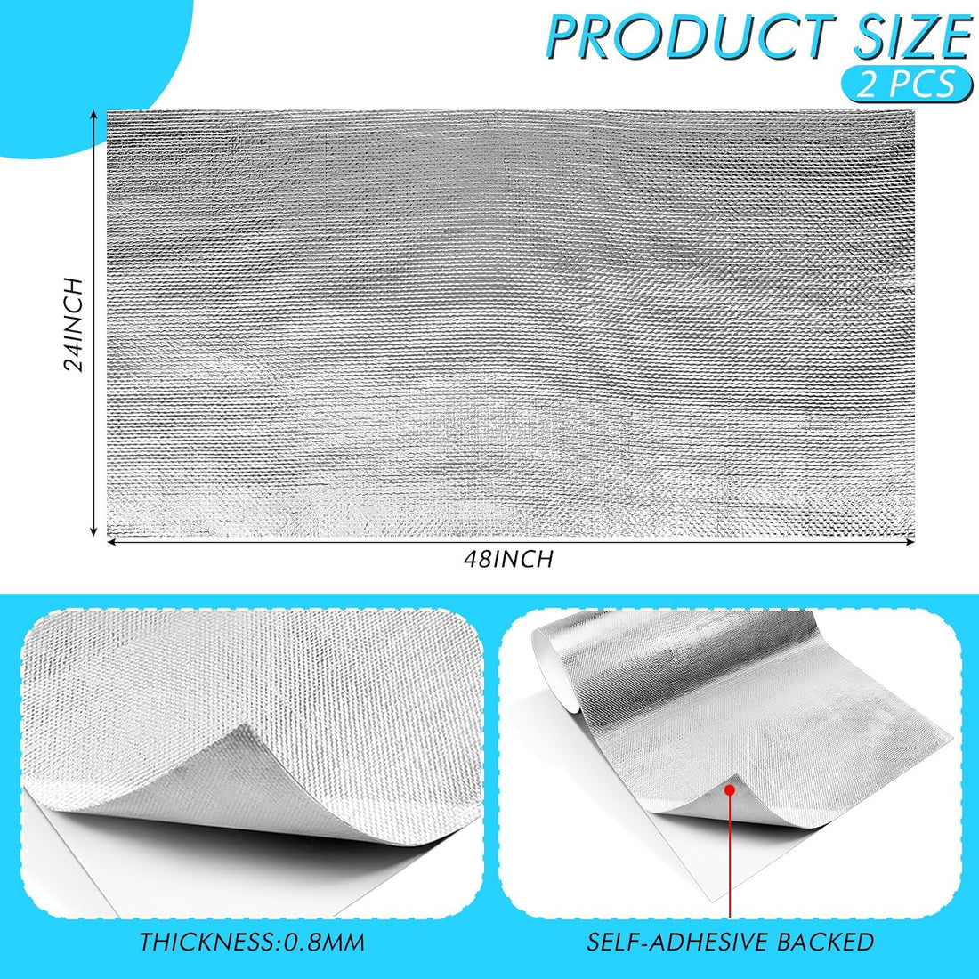 Vortaz Heat Shield Blanket Radiant Heat Protection 24x48 inch