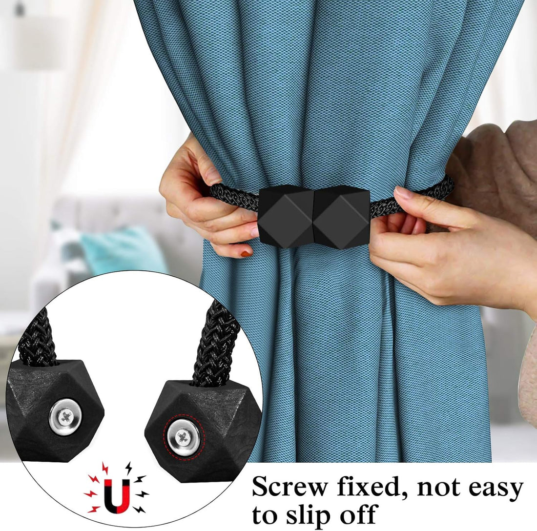 Vortaz Magnetic Curtain Tiebacks European Style 8 Pcs