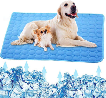 Pet Cooling Mat Ice Silk Self Cooling Pad Foldable Washable Medium