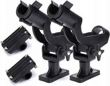Adjustable Fishing Rod Holder Boat Kayak 360-Degree Rotation 3 Mount Rack