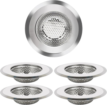 Stainless Steel Kitchen Sink Strainer 5-Piece Drain Kit
