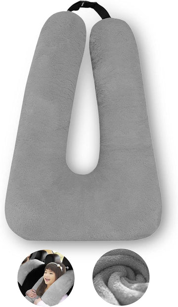 Comfort Curve U-Shaped Travel Pillow Cotton Grey