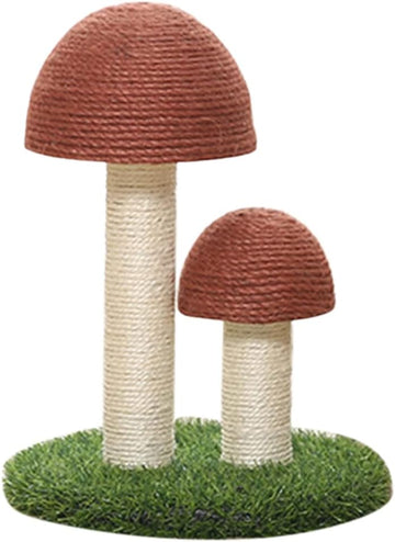 Mushroom Shape Cat Scratching Post Natural Sisal Cat Furniture