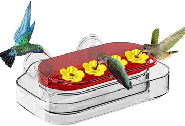Window Hummingbird Feeder 4 Port Yellow