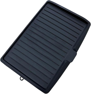 Tilt PP Dish Drain Board Quick Dry with Drain Port Black