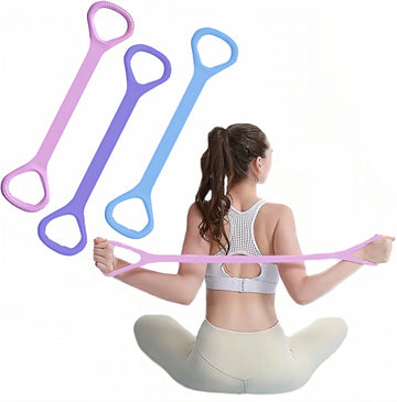 Figure 8 Resistance Band Set for Full Body Strength Training 3-Pack