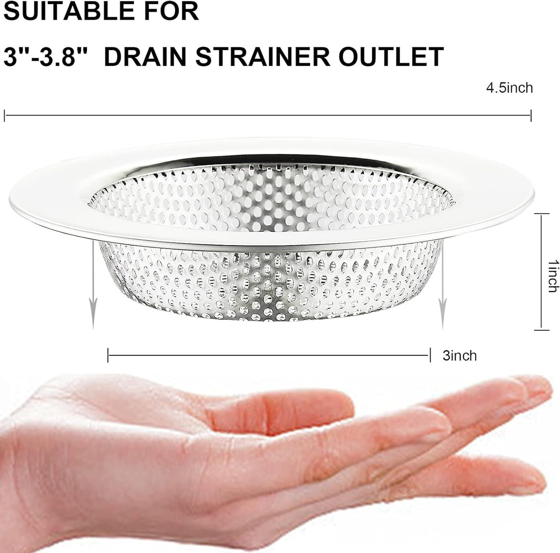 Stainless Steel Kitchen Sink Strainer 2-Pack 4.5-Inch