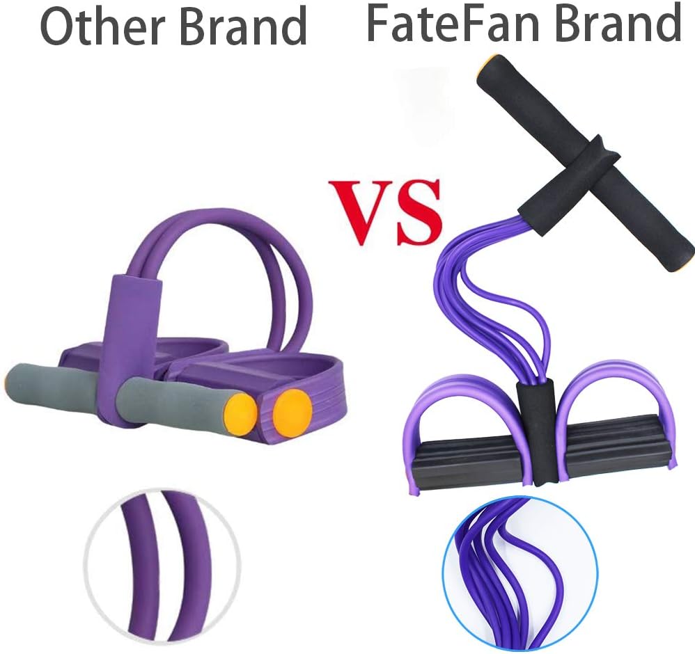 6-Tube Multifunction Pedal Resistance Band Natural Latex Fitness Training