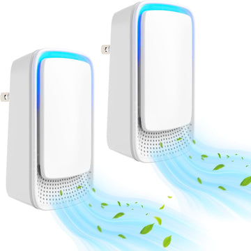 2-Pack Plug-In Negative Ion Air Purifier Ionizer Filterless Quiet 30dB