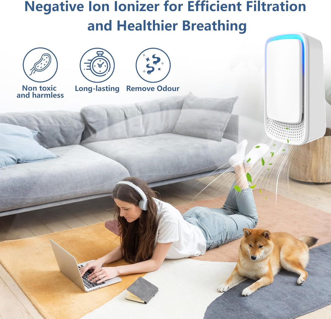 2-Pack Plug-In Negative Ion Air Purifier Ionizer Filterless Quiet 30dB