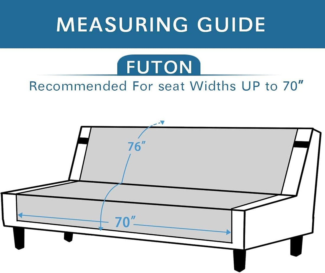 Reversible Futon Sofa Slipcover Pet Furniture Protector Black Grey