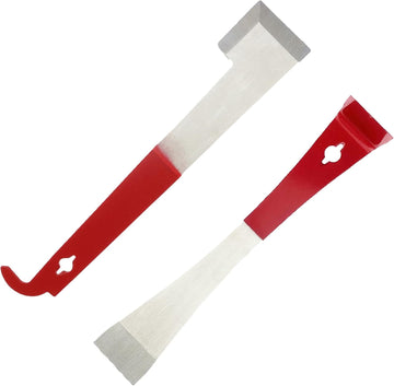 Steel Beekeeping Hive Tool Set J Hook and L Hook 2-Pack