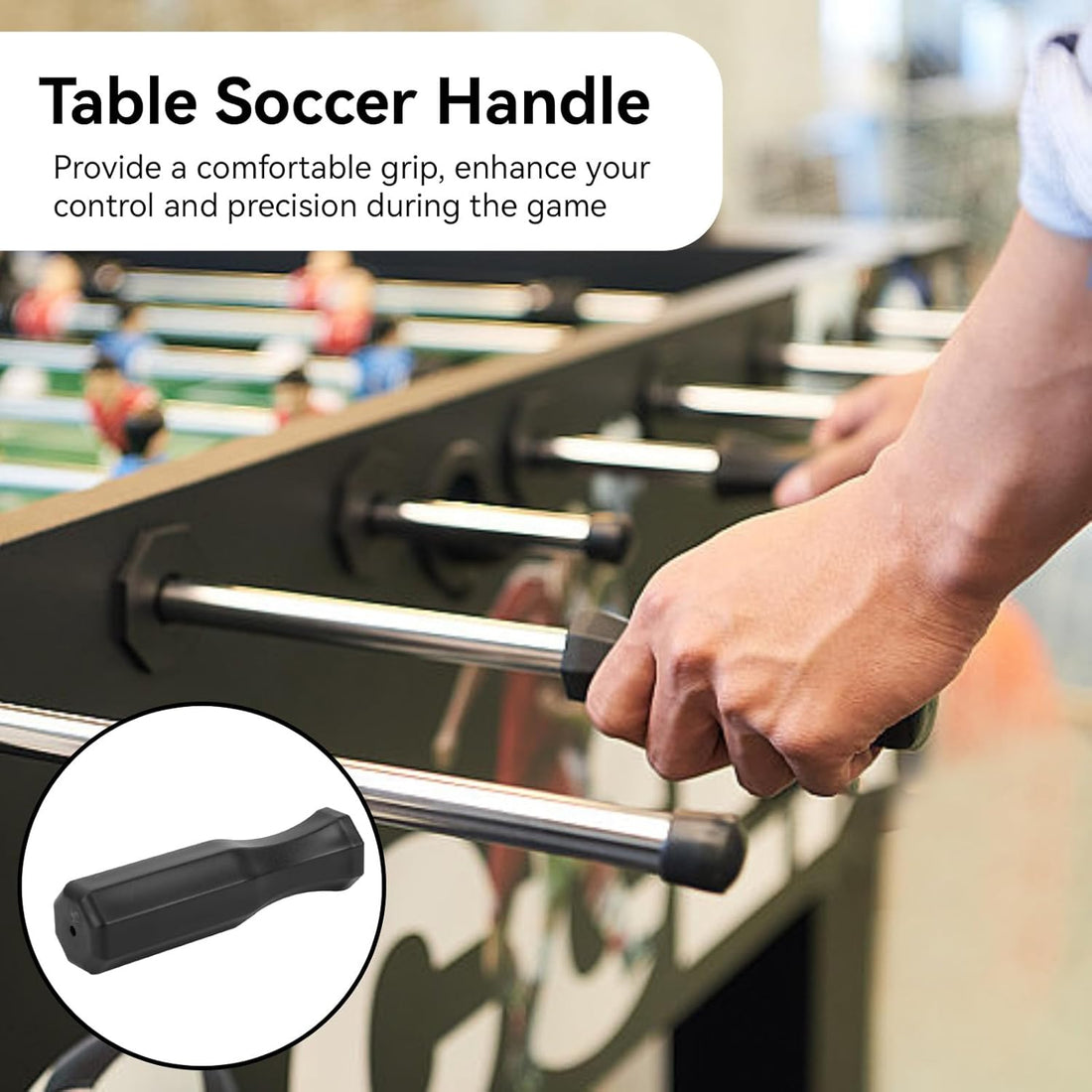 Non-Slip Octagonal Foosball Table Handle Grip 8-Pack 4.7in