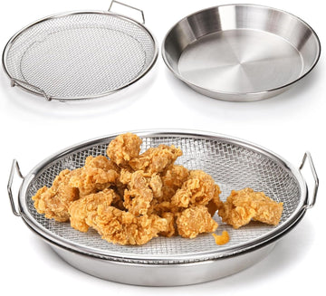 Vortaz Stainless Steel Oil Filter Tray 10.3 Inch Air Fryer Draining Basket