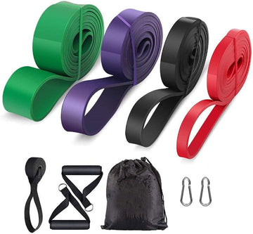 Progressive Resistance Band Set with Handles and Door Anchor 56.7kg