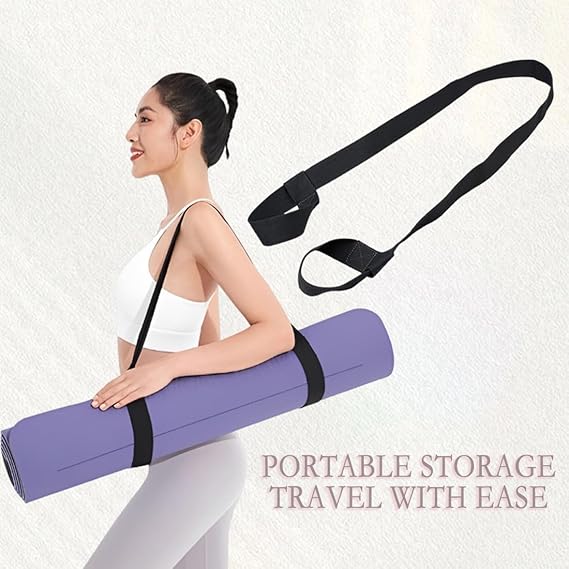 Adjustable Yoga Mat Carry Strap 160cm Cotton