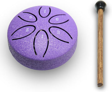 Nitpicker Steel Tongue Drum 6-Tone Sound Healing Lavender