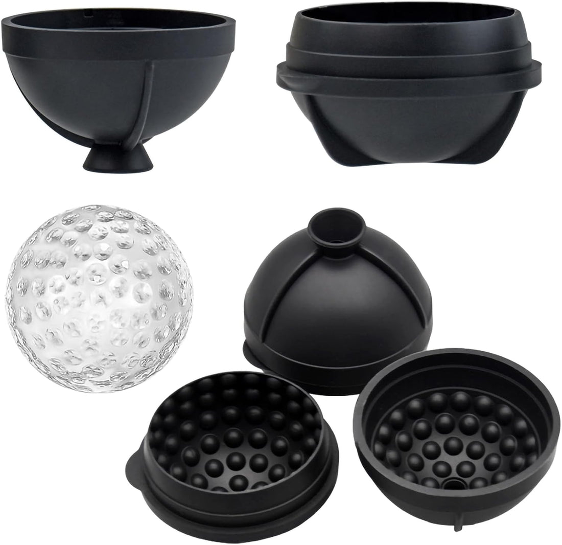 Bangp Golf Ball Ice Molds Set of 4 Silicone 2.5 inch
