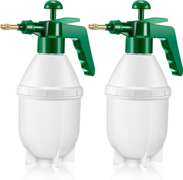 2 Pcs Handheld Pump Sprayer 800ml Brass Nozzle Green