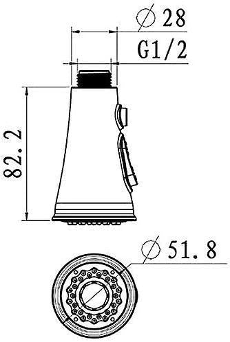 Multifunctional Chrome Kitchen Faucet Spray Head