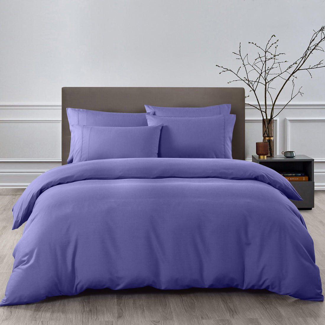 Royal Comfort Bamboo 6-Piece Sheet Set 2000TC Cooling Double Royal Blue