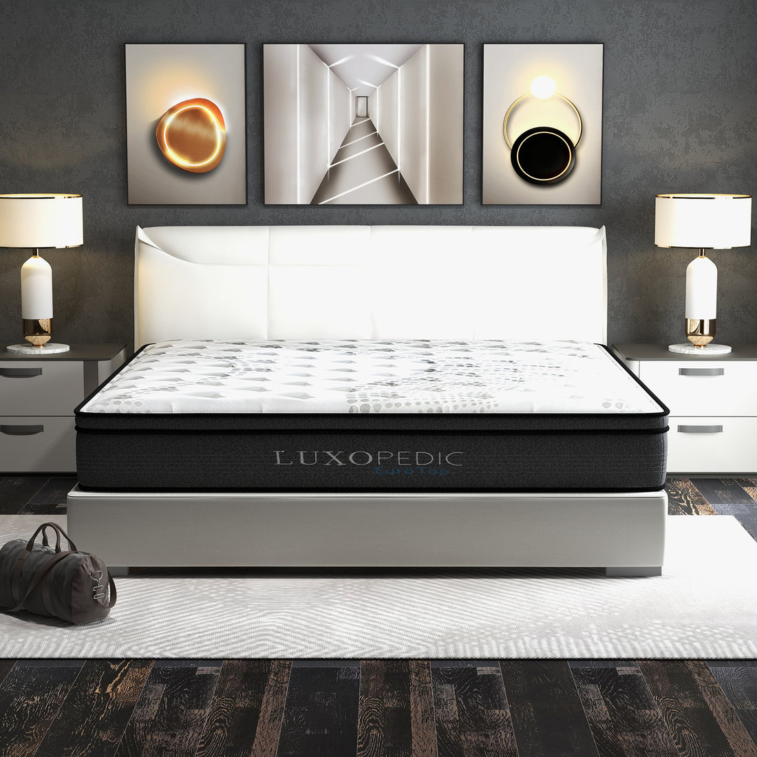 Luxopedic Pocket Spring Mattress 5 Zone Euro Top 32cm Medium Firm Double