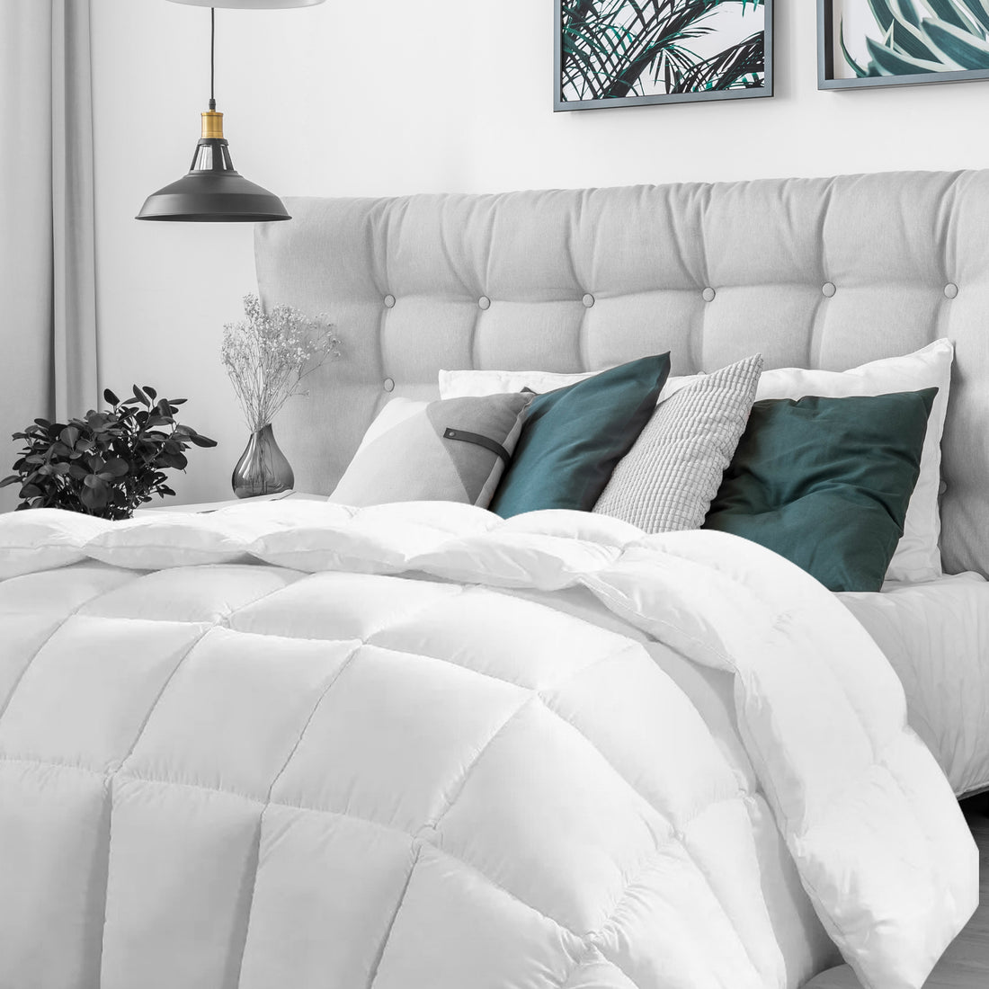 Casa Decor 360GSM Silk Touch Quilt All Seasons Single White