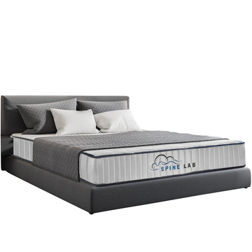 Spine-Lab Bonnell Spring Mattress 5 Zone 21cm Medium Firm Double White