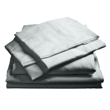 Royal Comfort Bamboo Cotton Sheet Set 1000TC Queen Cool Grey