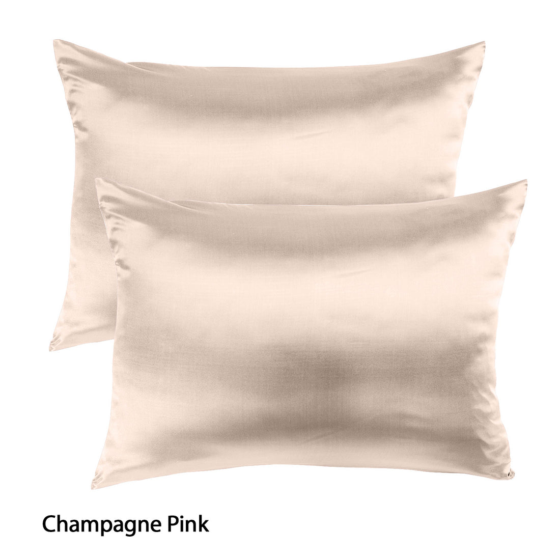 Royal Comfort Mulberry Silk Pillowcase Twin Pack 51x76cm Champagne Pink