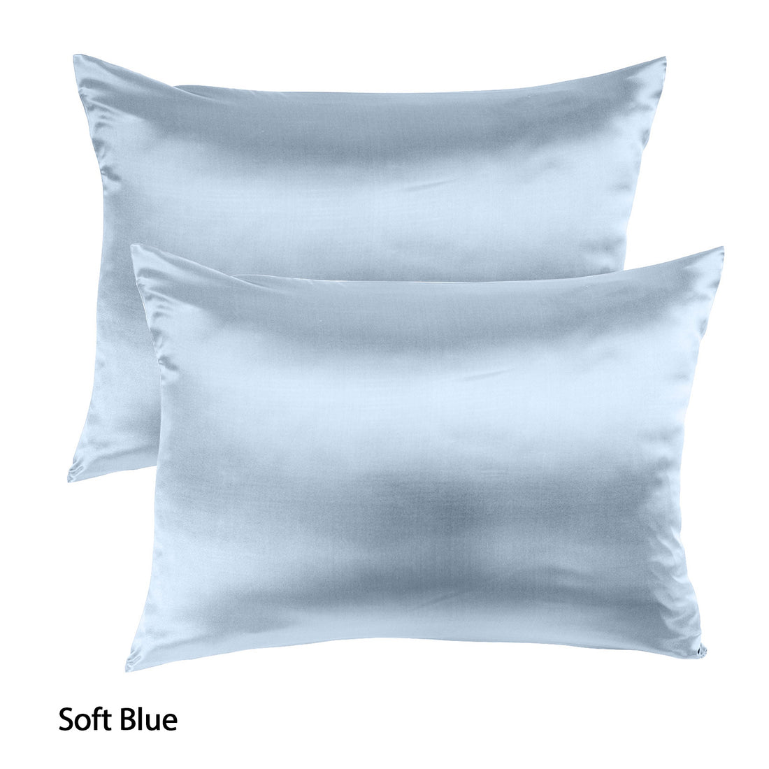 Royal Comfort Mulberry Silk Pillowcase Twin Pack 51x76cm Soft Blue