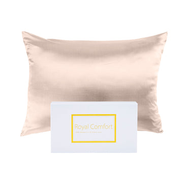 Royal Comfort Pure Silk Pillowcase 51x76cm 16 Momme Champagne Pink