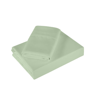 Royal Comfort 1200TC Sheet Set Satin Weave King Sage Green