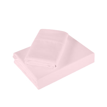 Royal Comfort 1200TC Sheet Set Satin Weave King Soft Pink