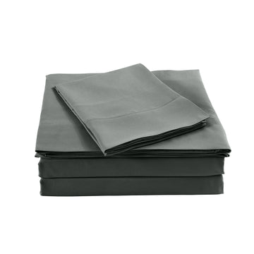 Royal Comfort Bamboo Sheet Set 1000TC King Charcoal