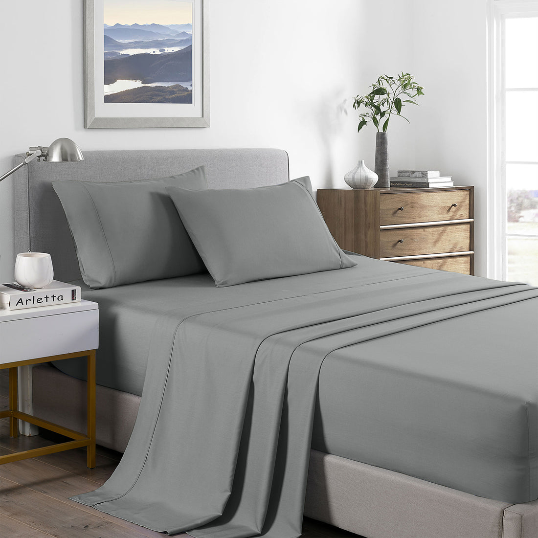 Royal Comfort Bamboo Cooling Sheet Set 2000 Thread Count Single