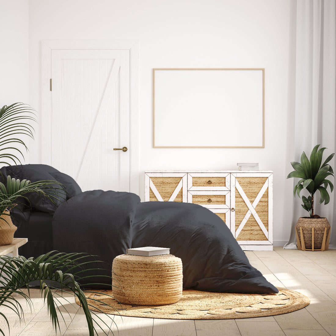 Royal Comfort Quilt Cover Set 1000TC Bamboo Cotton King Charcoal