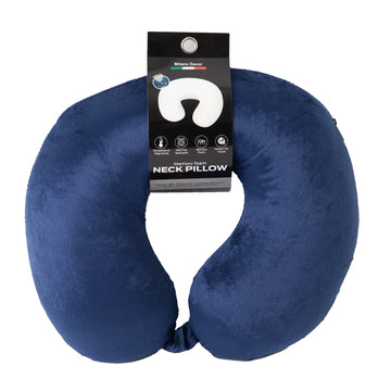 Milano Decor Memory Foam Travel Neck Pillow for Travel Comfort with Clip