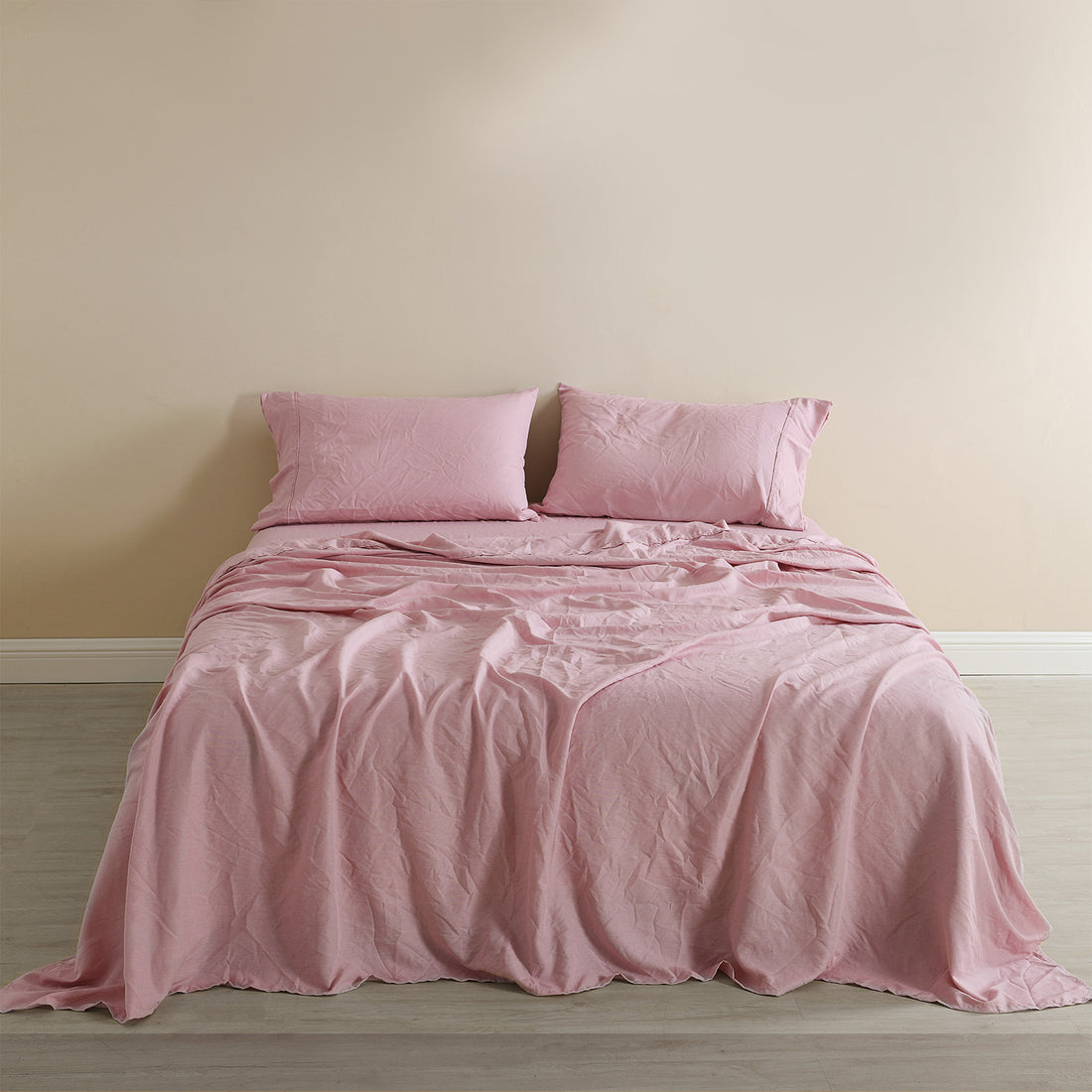 Royal Comfort Linen Blend Sheet Set Temperature Regulating King