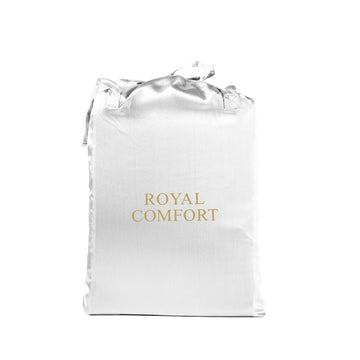 Royal Comfort Satin Sheet Set 3 Piece King White