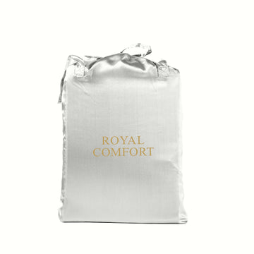 Royal Comfort Satin Sheet Set 3 Piece King Silver
