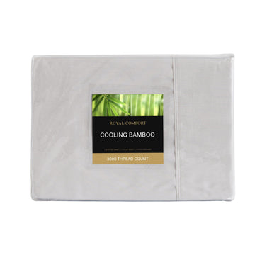 Royal Comfort Bamboo Sheet Set 3000 Thread Count King Mid Grey