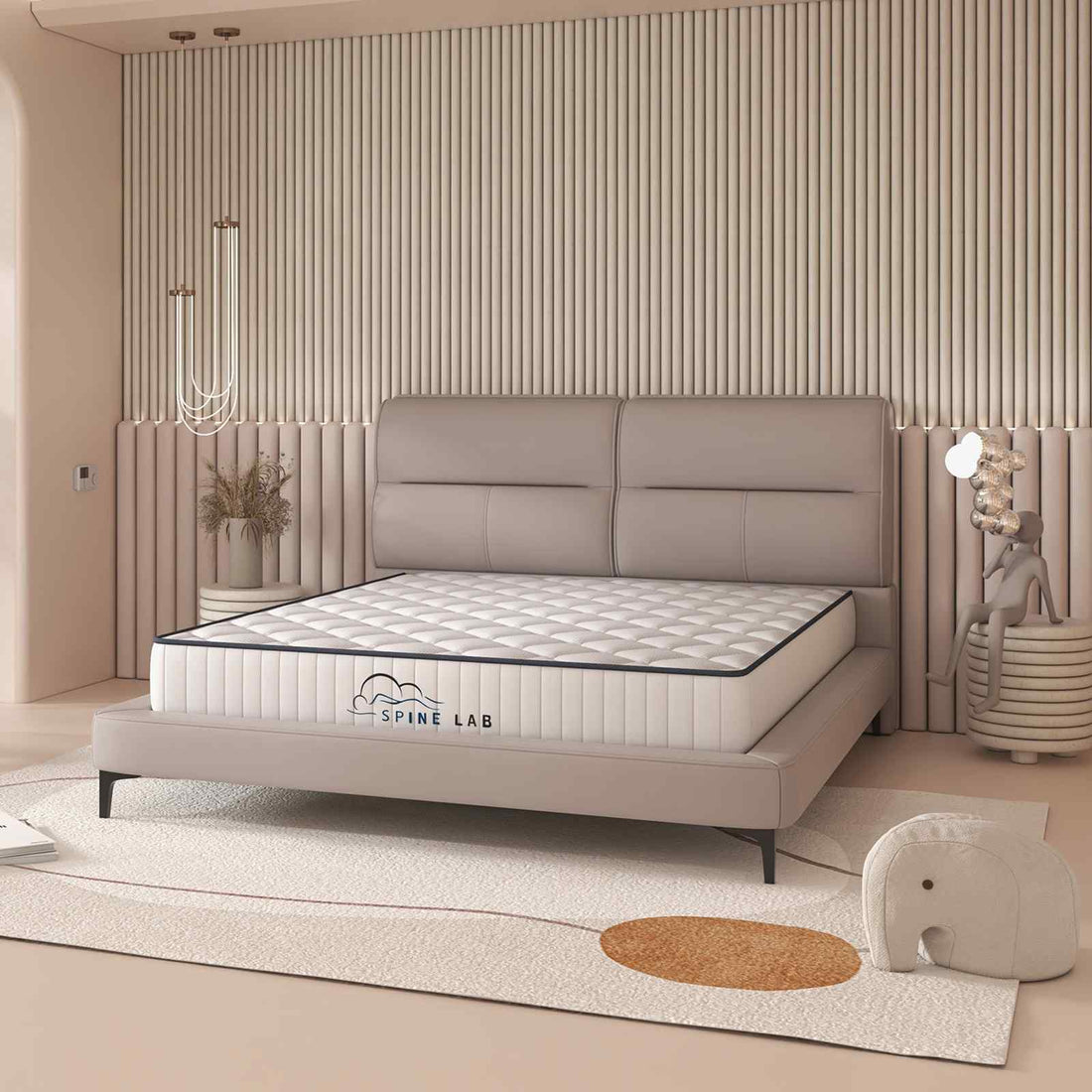 Spine-Lab 5 Zone Bonnell Spring Mattress 21cm Medium Firm King Single