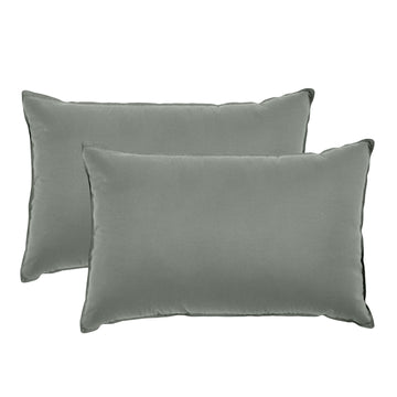 Royal Comfort Charcoal Bamboo Pillow Twin Pack 50x75cm Hypoallergenic