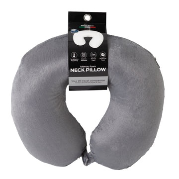Milano Decor Memory Foam Travel Neck Pillow for Travel Comfort with Clip