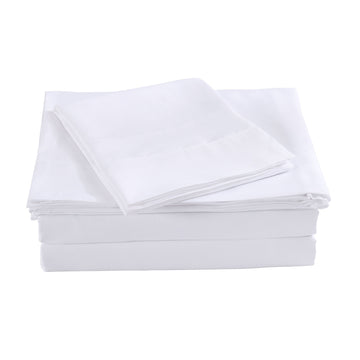 Royal Comfort Bamboo Sheet Set 1000TC Queen White