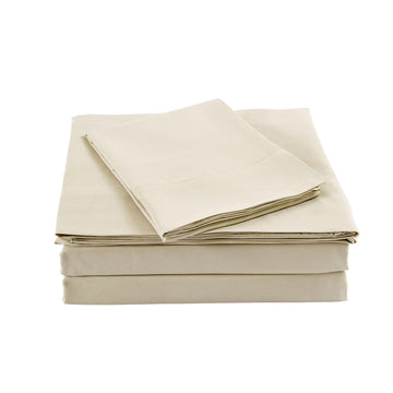 Royal Comfort Bamboo Sheet Set 1000TC King Ivory