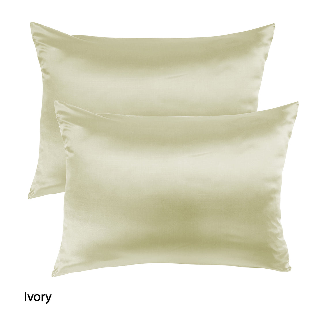 Royal Comfort Mulberry Silk Pillowcase Twin Pack 51x76cm Ivory